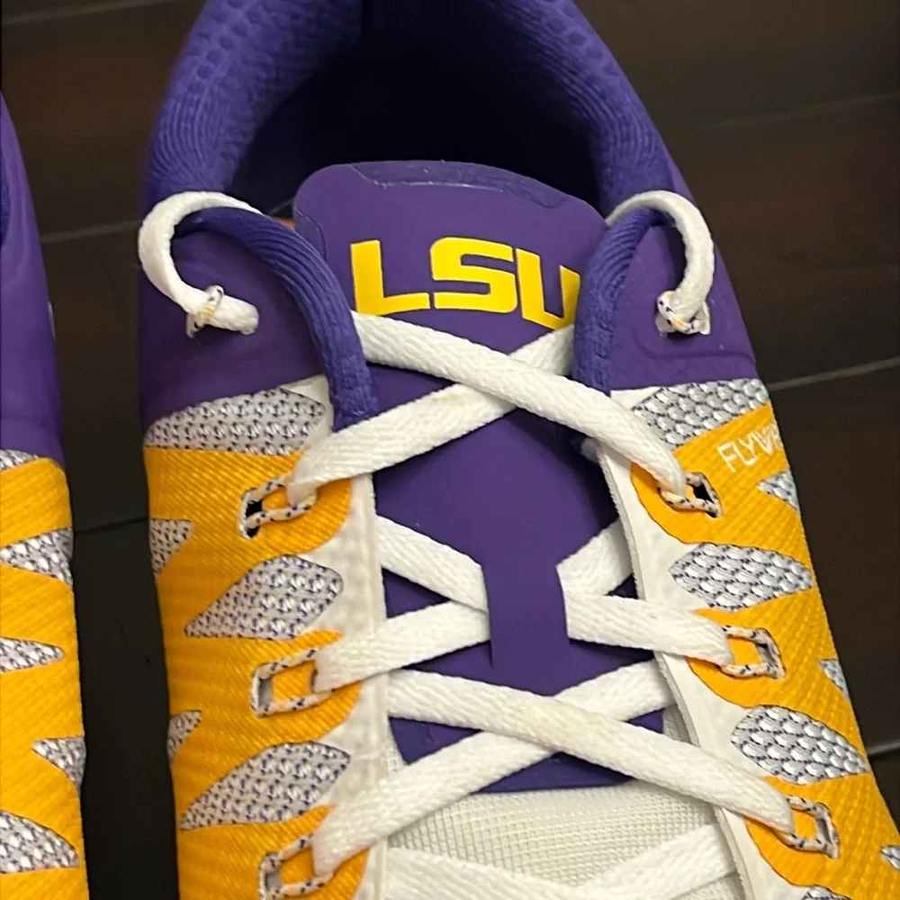 Nike Free Trainer 5.0 V6 AMP Louisiana LSU Tigers shoes sneaker 723939 571 sz 15